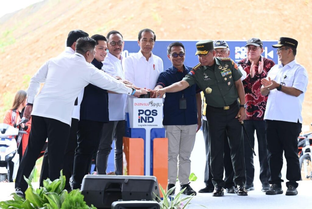 Presiden Jokowi meluncurkan Nusantara Logistics Hub and Services yang terletak di kawasan Ibu Kota Nusantara (IKN). (Ist)