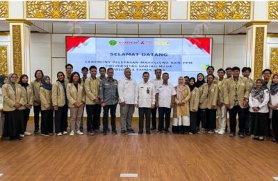 Pelepasan mahasiswa KKN Program Pengabdian pada Masyarakat (PPM) UGM Periode 4 Tahun 2023. (Ist)