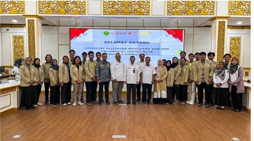 Pelepasan mahasiswa KKN Program Pengabdian pada Masyarakat (PPM) UGM Periode 4 Tahun 2023. (Ist)