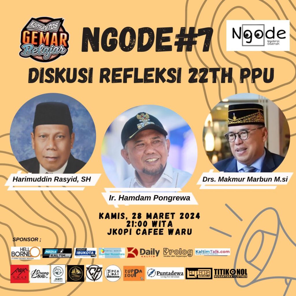 Ngode #7, Refleksi 22 Tahun Kabupaten PPU. (Ist)