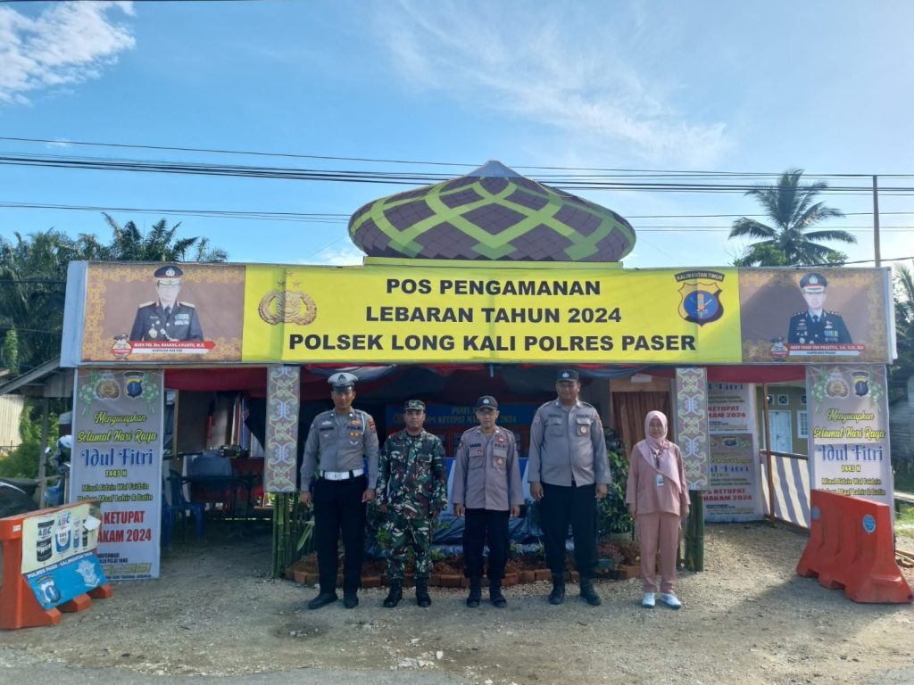 Aparat keamanan di Paser buka posko pengamanan selama lebaran. (Ist)