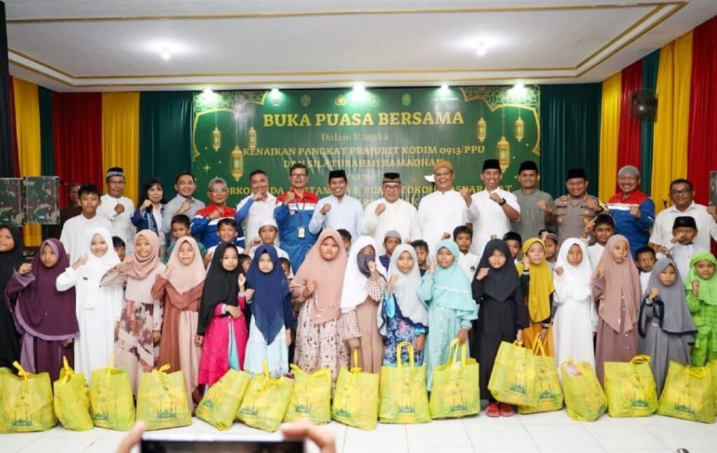 Buka puasa bersama dalam rangka Kenaikan Pangkat Prajurit Kodim 0913/PPU. (Ist)