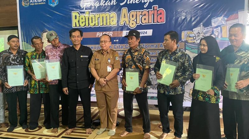 Gerakan Reforma Agraria Pemkab Paser. (Ist)