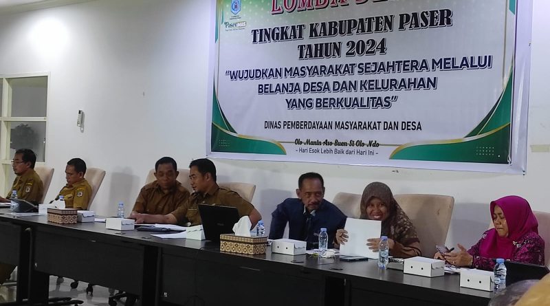 Hari pertama lomba desa berprestasi tingkat Kabupaten Paser. (Ist)