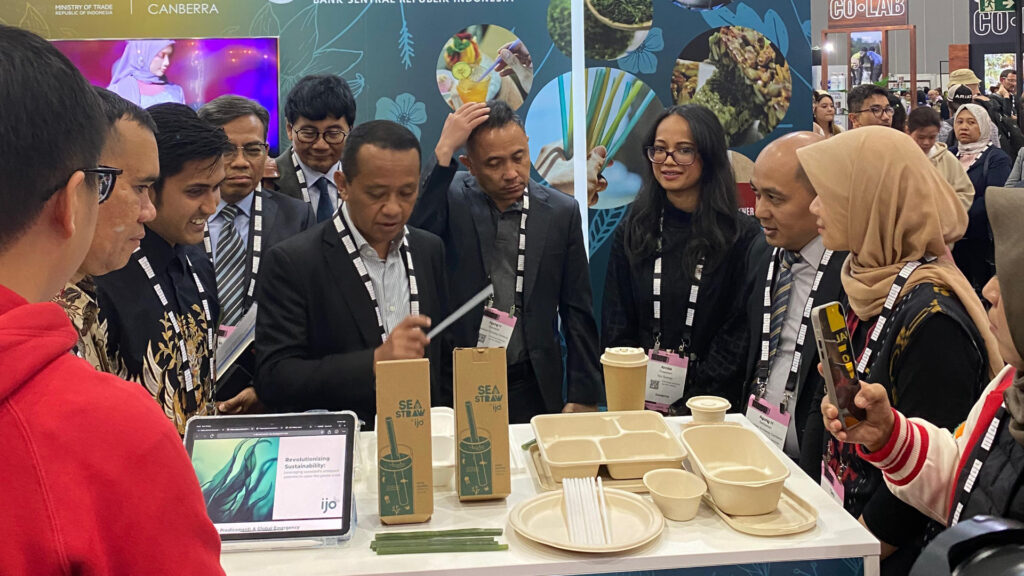 Menteri Investasi/Kepala BKPM Bahlil Lahadila saat hadir di Melbourne International Coffee Expo di Melbourne, Australia. (Ist)