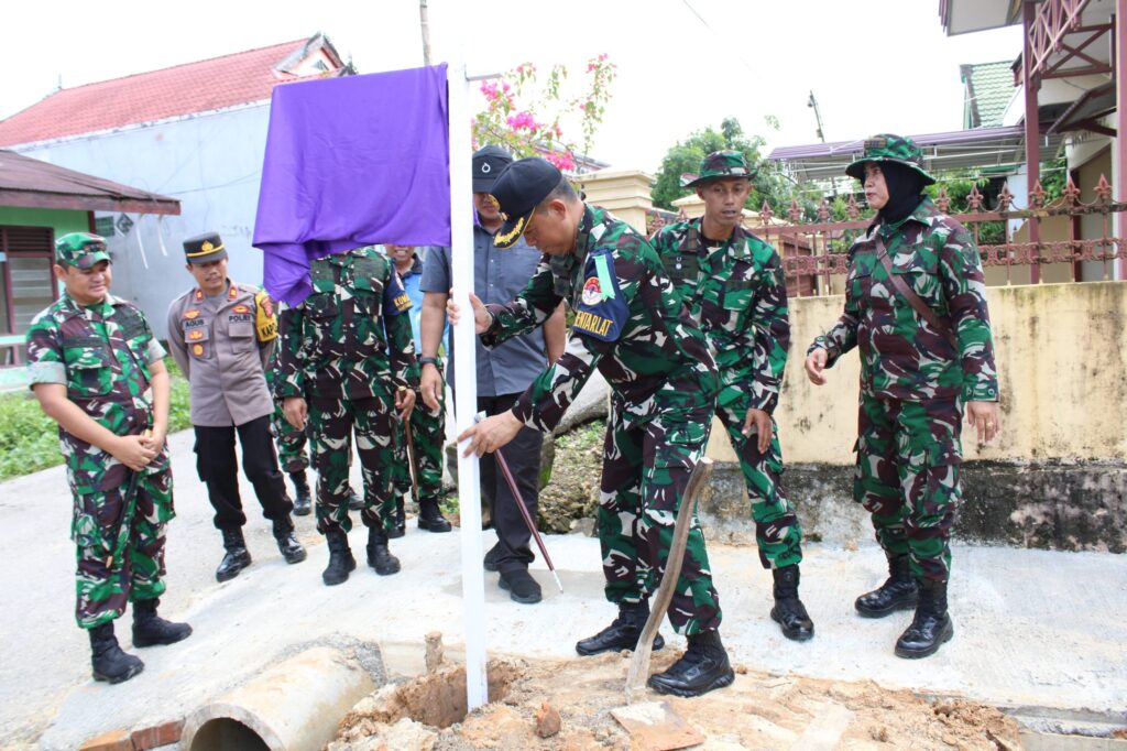 Pembangunan Tugu Latsitardanus di Kota Tanah Grogot. (Ist)