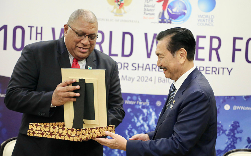 Menko Maarves RI, Luhut Binsar Pandjaitan bertemu dengan Presiden Fiji Ratu Williame Maivalili Katonivere. (Ist)