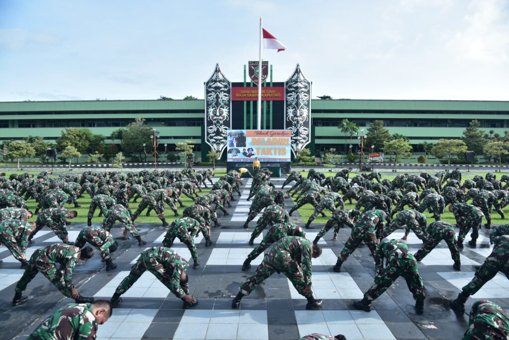 Disjasad Sosialisasikan Beladiri Taktis di Lingkungan Kodam VI/Mulawarman. (Ist)