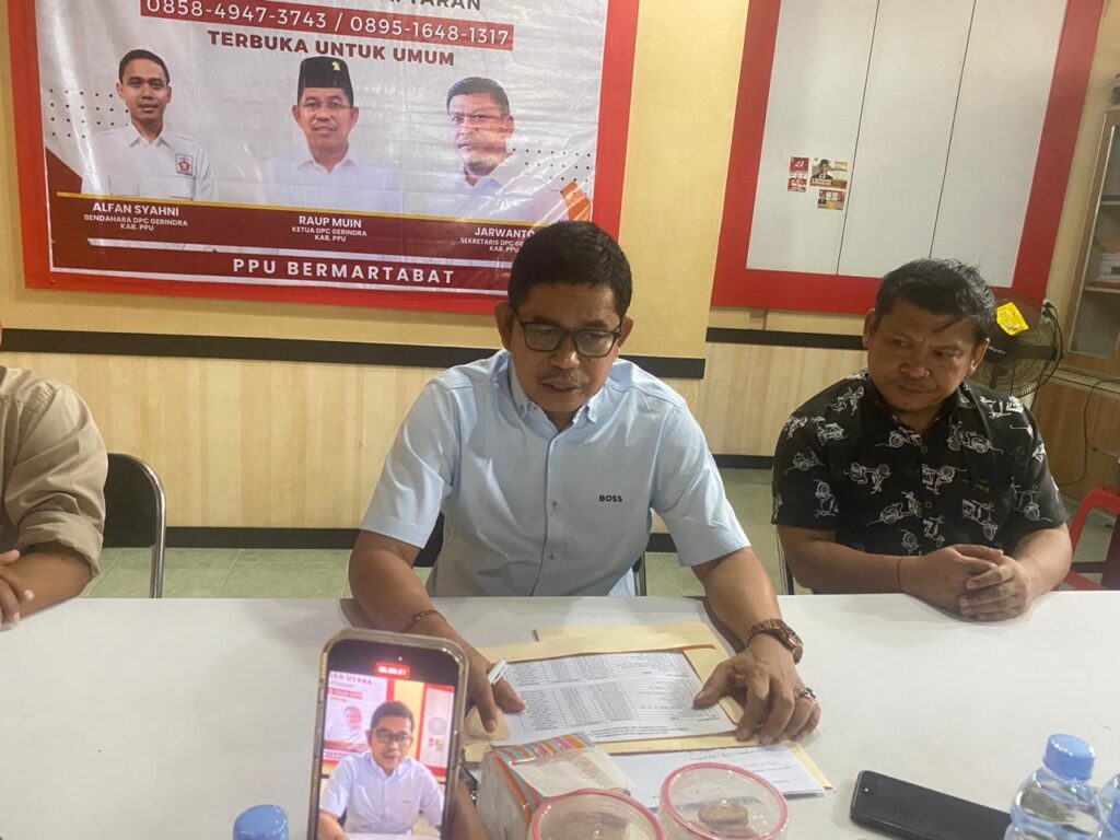 Ketua DPC Partai Gerindra PPU, Raup Muin. (Ist)