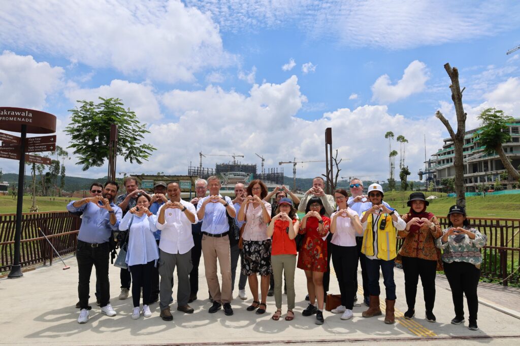 Delegasi Kedutaan Jerman untuk Indonesia dan Delegasi KBRI Indonesia di Malaysia, di Nusantara. (Ist)