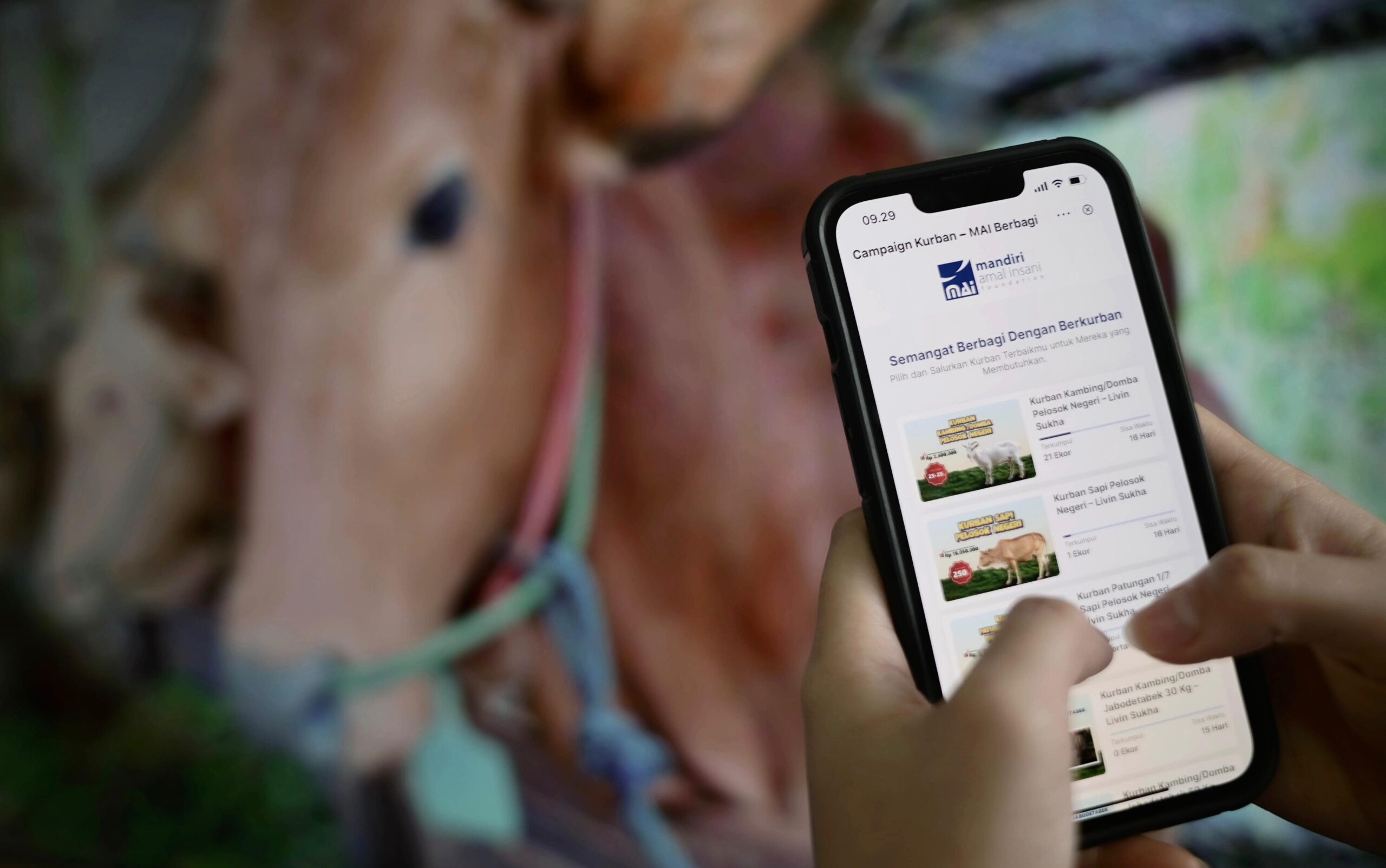 Inovasi pembelian kurban melalui super app Livin’ by Mandiri. (Ist)