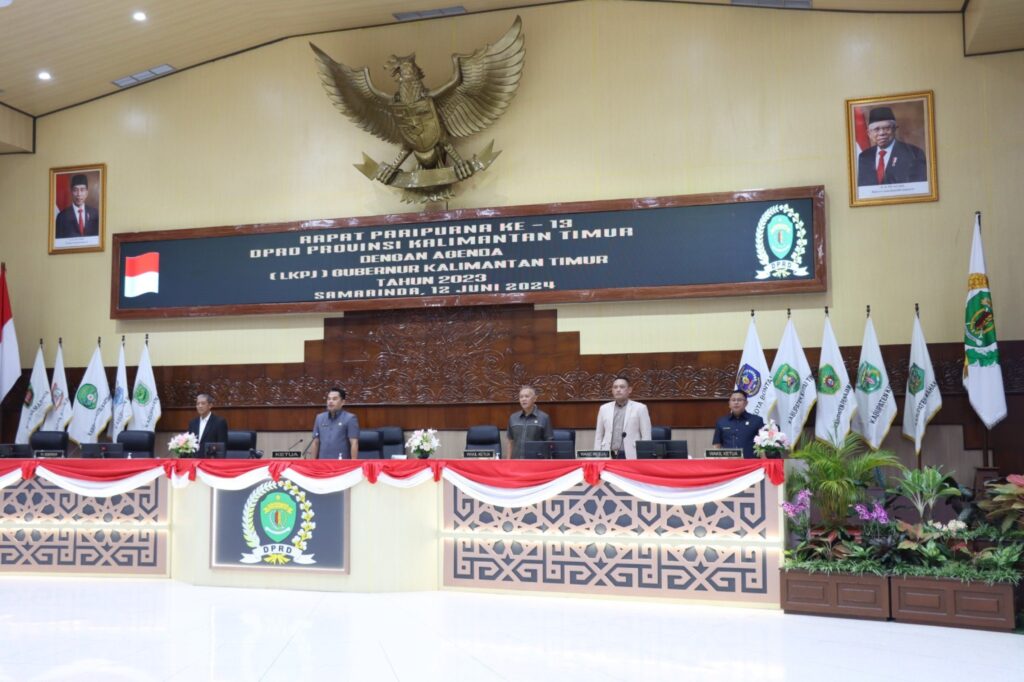 DPRD Kaltim menggelar Rapat Paripurna ke 13, di Gedung Utama Paripurna. (Ist)
