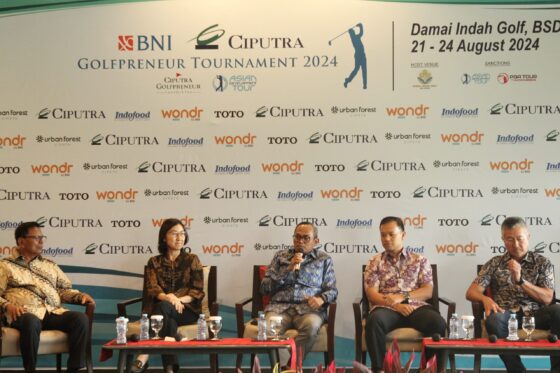 BNI turut serta sebagai sponsor utama dalam gelaran BNI Ciputra Golfpreneur Tournament 2024. (Ist)