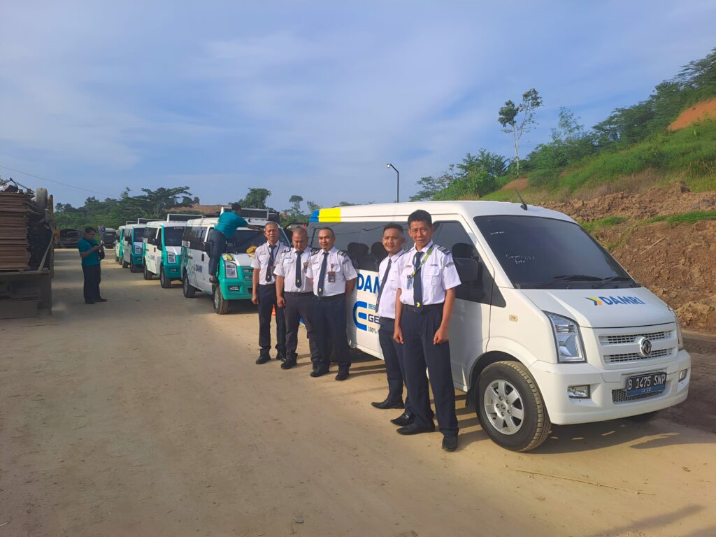 Armada bus DAMRI untuk mendukung pelaksanaan upacara HUT RI di IKN. (Ist)