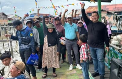 Kehadiran Mudyat Noor dan Abdul Waris Muin di Mudyat Noor Inginkan Lomba Mancing Kabupaten PPU. (Ist)