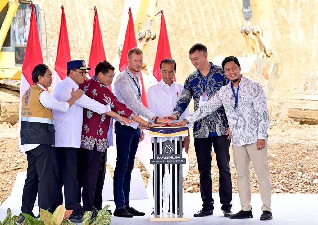 Groundbreaking Magnum Resort Nusantara. (Ist)