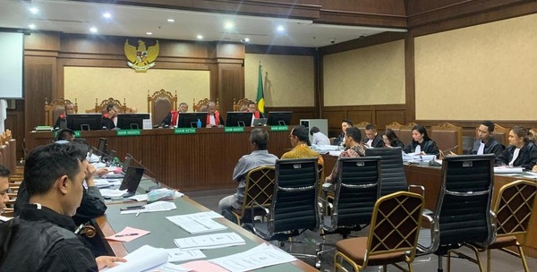 Sidang Kasus Jual-Beli Emas Antam. (Ist)