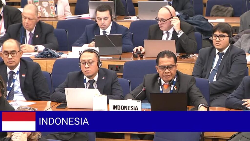 Delegasi Indonesia yang menghadiri Sidang Dewan IMO (IMO Council) ke-133 di London . (Ist)