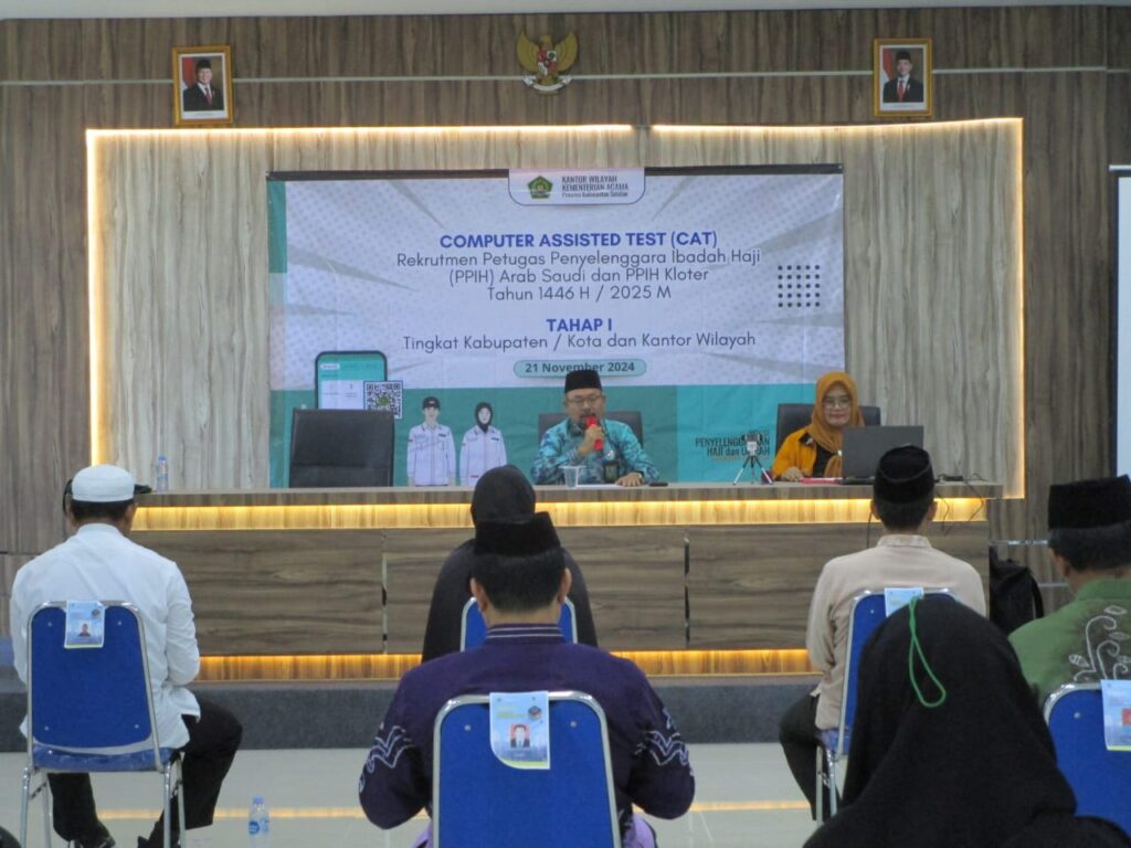CAT Rekrutmen Petugas Penyelenggara Ibadah Haji di Balangan. (Ist)