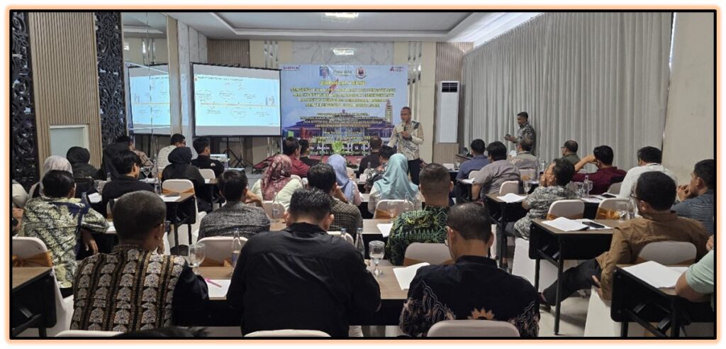 Bimbingan Teknis Pengendalian Mutu Kontrak dan Pengawasan Jasa Konstruksi. (Ist)