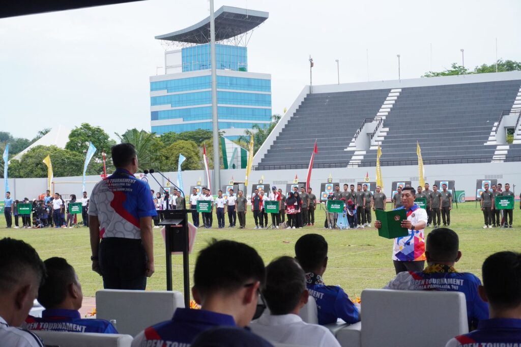 Open Tournament Kejuaraan Nasional Panahan Piala Panglima TNI 2024. (Ist)