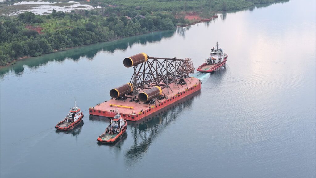 PT Pertamina Hulu Mahakam Gelar Sail Away Jacket Pertama Proyek Sisi Nubi AOI. (Ist)