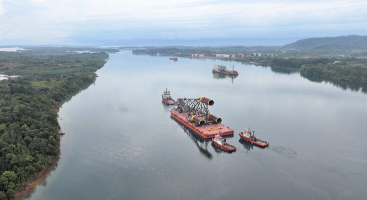 PT Pertamina Hulu Mahakam Gelar Sail Away Jacket Pertama Proyek Sisi Nubi AOI. (Ist)