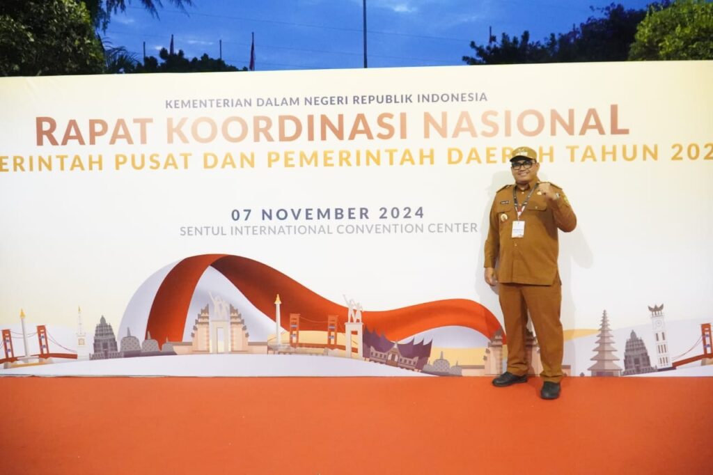 Pj Bupati PPU, M Zainal Arifin saat menghadiri kegiatan Rakornas Pemerintah Pusat dan Pemerintah Daerah. (Ist)