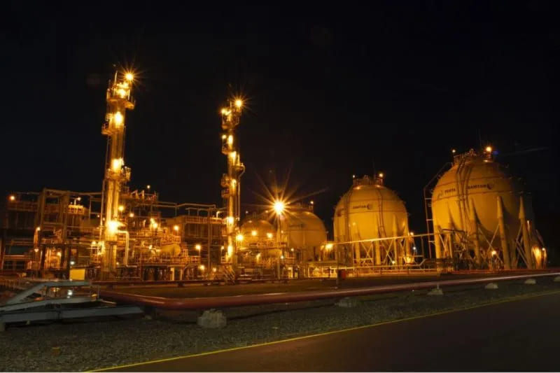 Kilang LPG Perta-Samtan Gas di Sungai Gerong. (Ist)