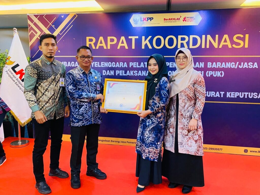 BPSDMD Kalsel Raih Sertifikat Akreditasi "A". (Ist)