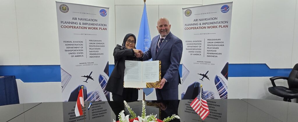 MoU kerja sama penguatan bilateral di bidang navigasi penerbangan. (Ist)