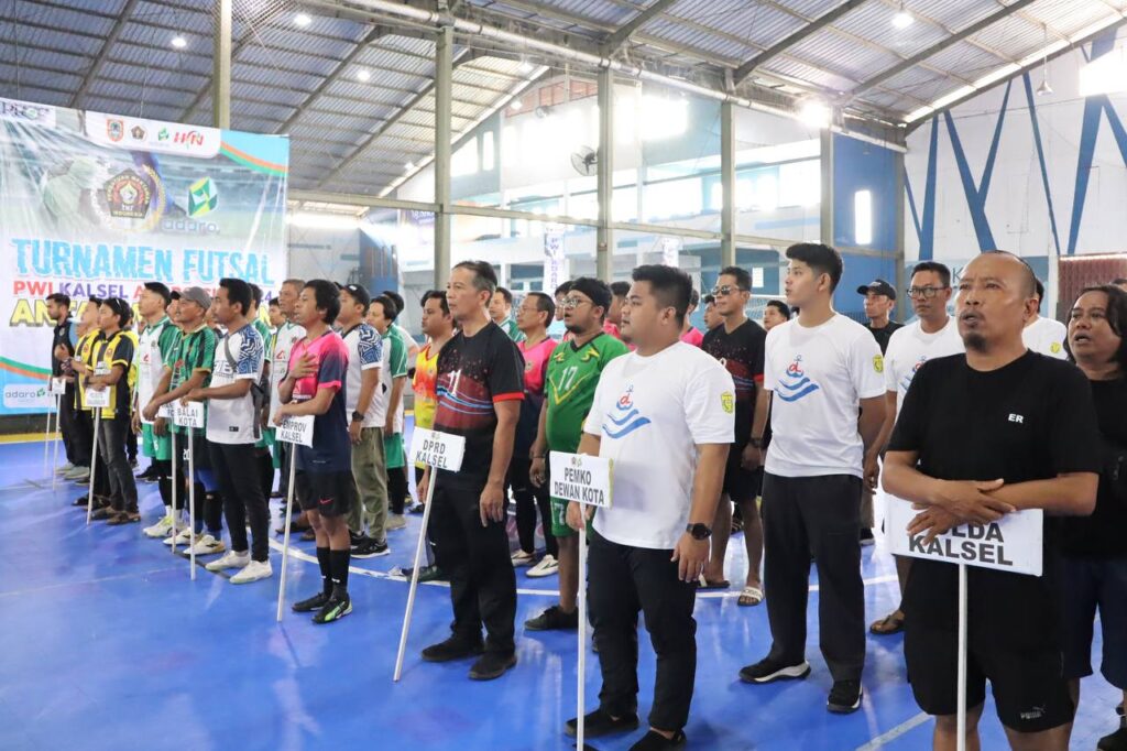 Delapan Tim Wartawan Ikuti Turnamen Futsal PWI Kalsel Adaro Cup 2024. (Ist)