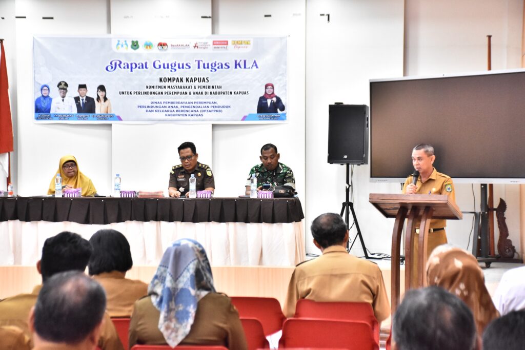 Rapat Gugus Tugas KLA Kabupaten Kapuas. (Ist)