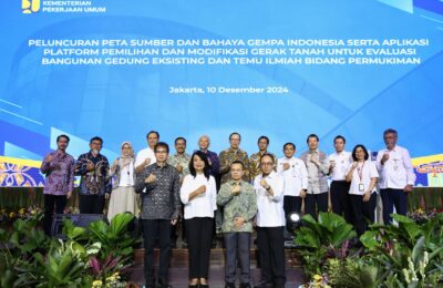 Peluncuran Peta Sumber dan Bahaya Gempa Indonesia serta Aplikasi Platform Pemilihan dan Modifikasi Gerak Tanah. (Ist)