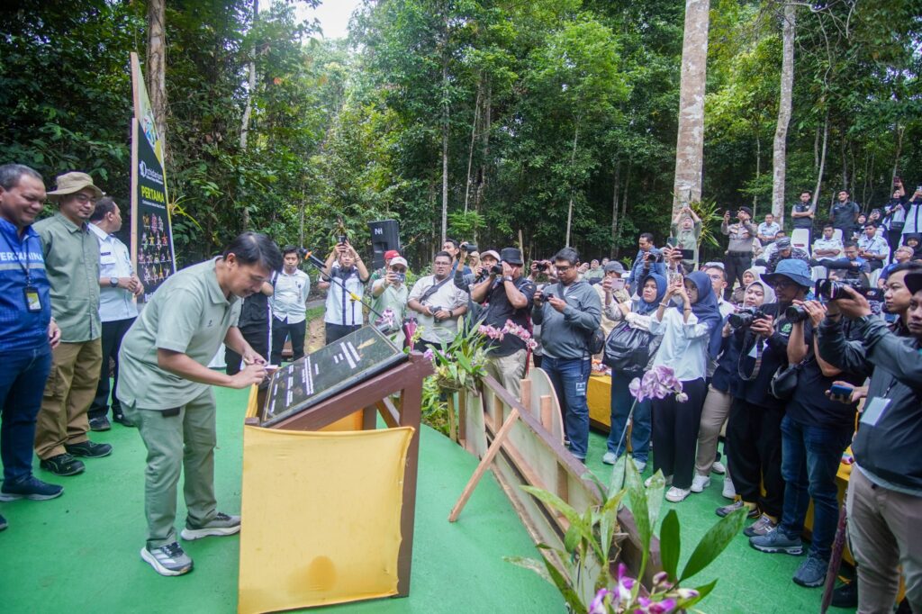 Peresmian Orchidarium Kebun Raya Balikpapan. (Ist)