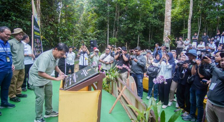Peresmian Orchidarium Kebun Raya Balikpapan. (Ist)