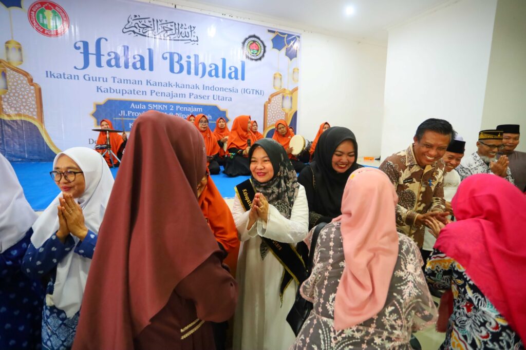 Kegiatan halal bihalal di Aula SMK Negeri 2 Kabupaten PPU. (Ist)