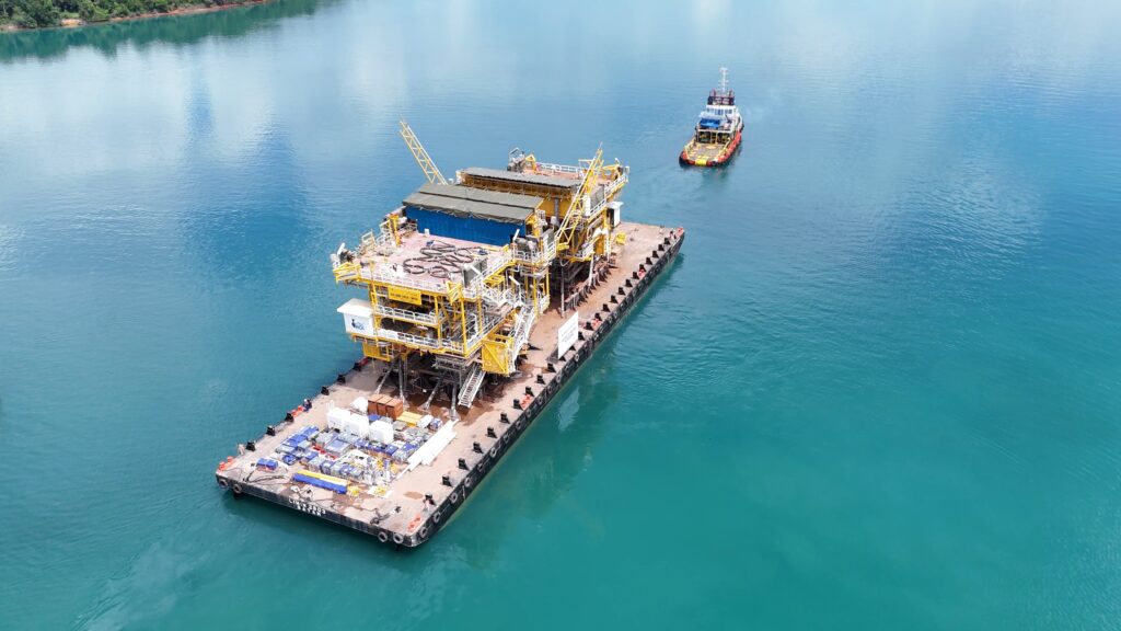 PHM Gelar Seremoni SailAway Topside Platform Proyek SNB AOI 1-3-5. (Ist)