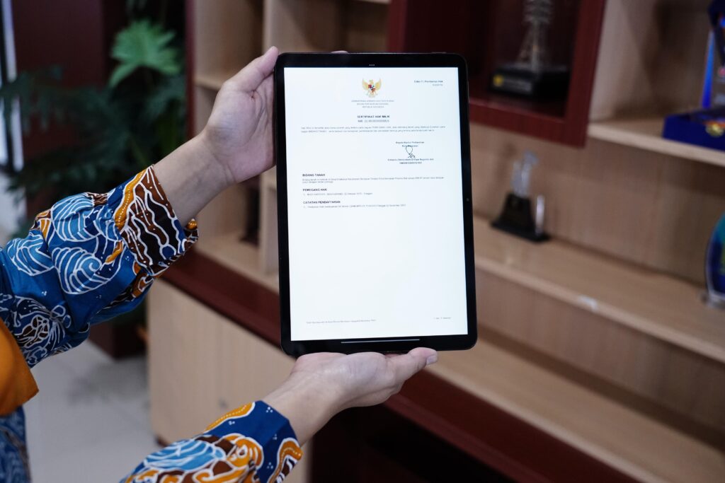 Sertifikat Tanah Elektronik Kementerian ATR/BPN. (Ist)