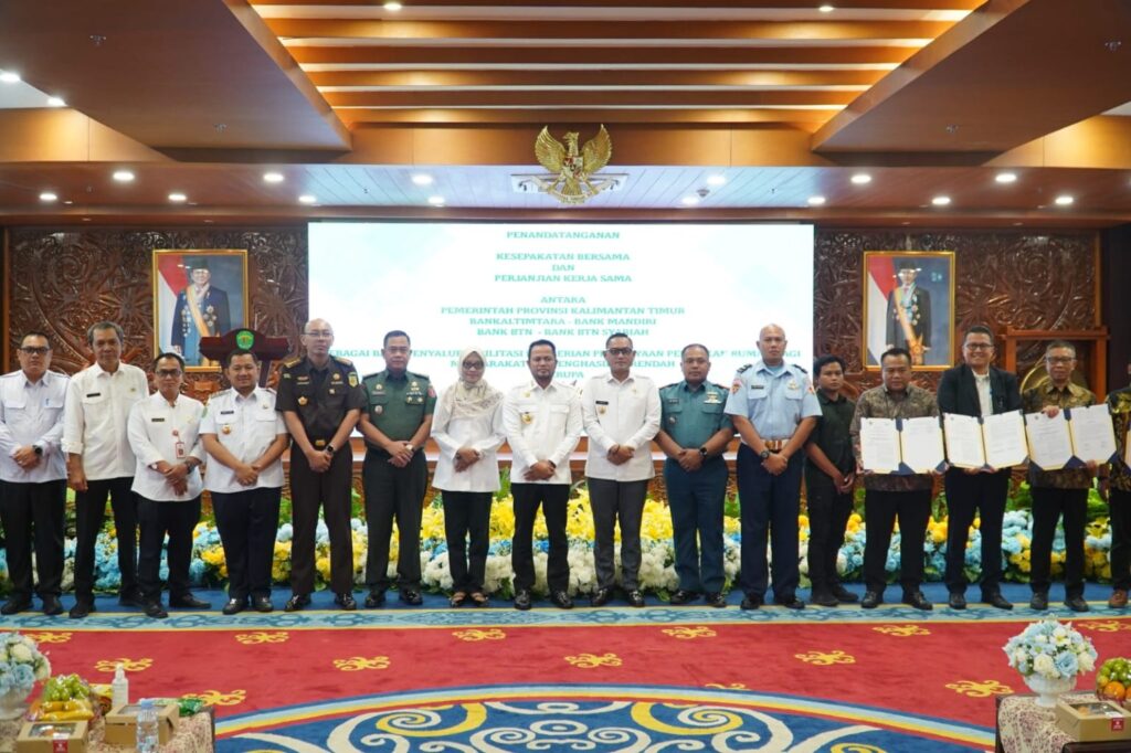 Penandatanganan Perjanjian Kerja Sama (PKS) di Kantor Gubernur Kaltim. (Ist)
