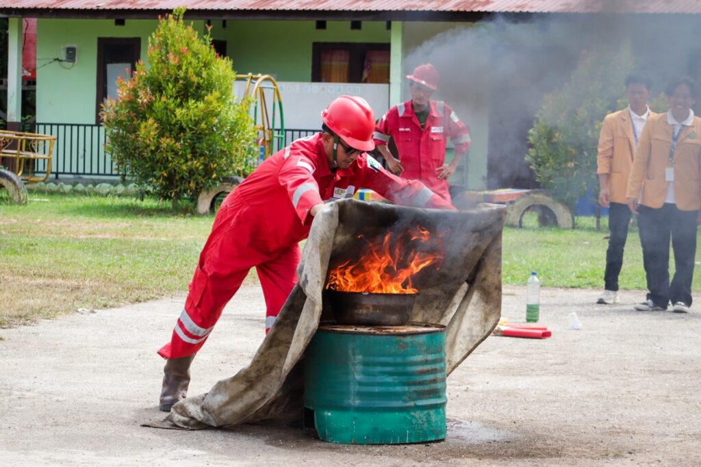 PEP Sangatta Field Gelar Sosialisasi Penanganan Kebakaran Skala Rumah Tangga. (Ist)