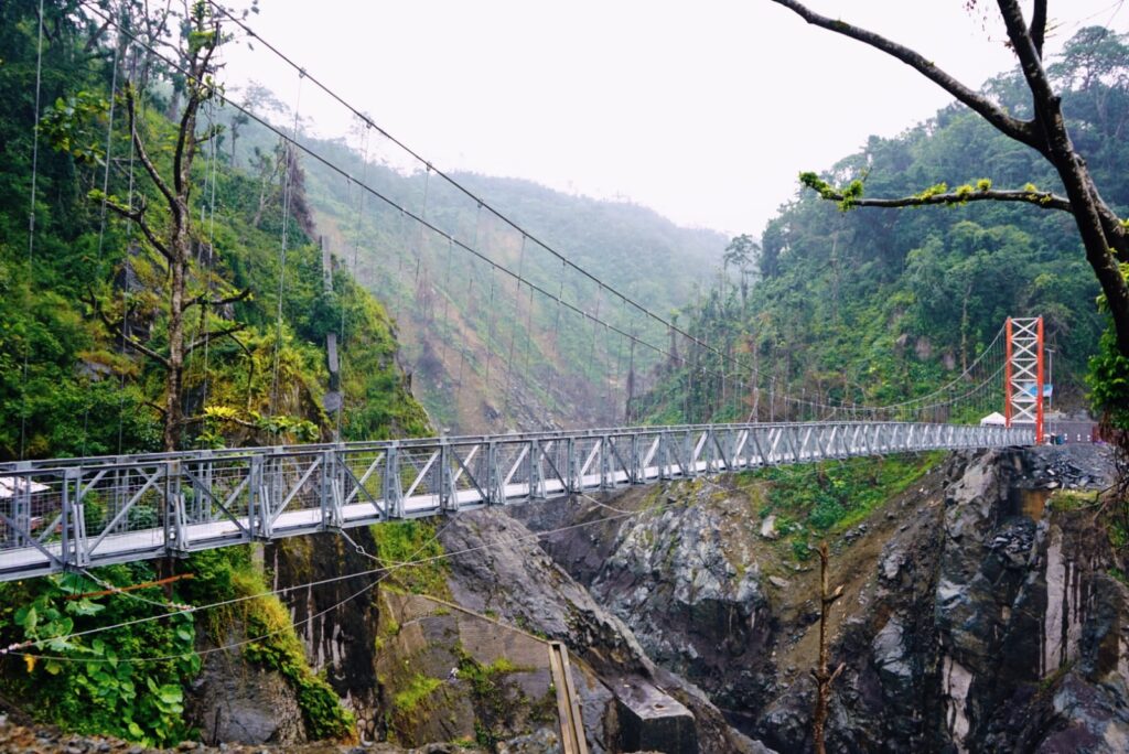 Jembatan Gantung Gladak Perak di Kecamatan Candipuro Kabupaten Lumajang. (Ist)