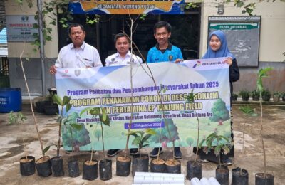 PT Pertamina EP (PEP) Tanjung Field kembali menyelenggarakan Program Penanaman Pohon. (Ist)