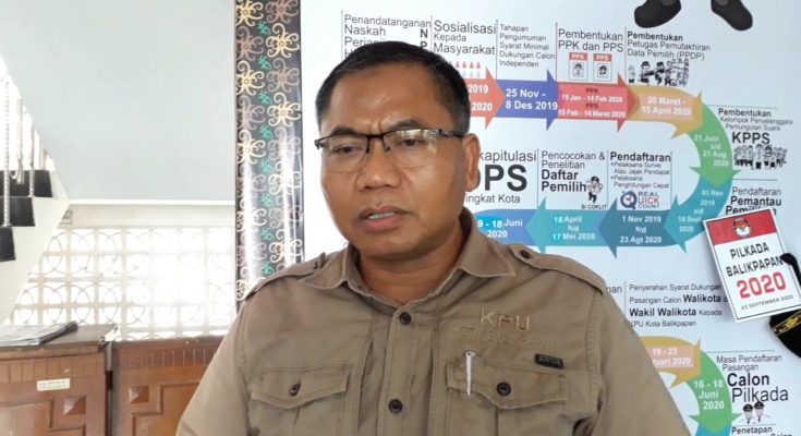 Ketua Komisis Pemilihan Umum (KPU) Kota Balikpapan, Noor Thoha. (Aditya - Hello Borneo)