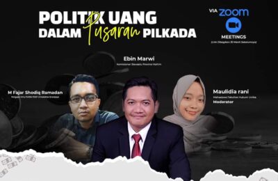 Politik Uang dalam Pusaran Pilkada. (Flyer)