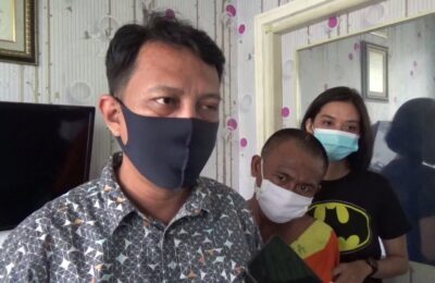 Iptu hadi purwanto saat menerangkan pengkapan pelaku tindak pidana pencabulan siswi smp kepada awak media (24/07/20) di Unit PPA Satreskrim Polresta Balikpapan. (D Purba)