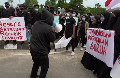 Dokumentasi Aksi Penolakan Omnibus Law.