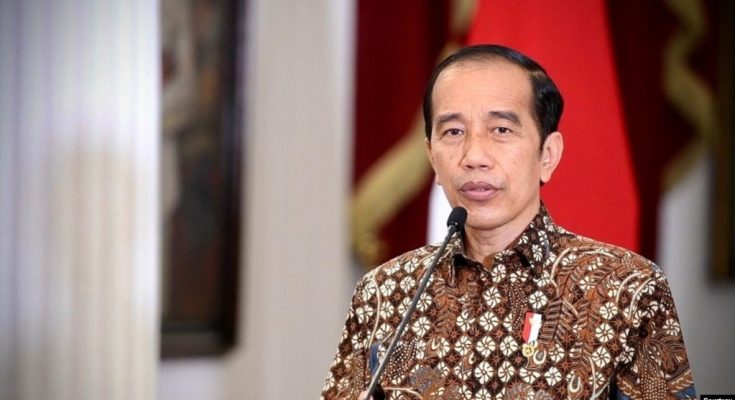 Presiden Jokowi dalam telekonferensi pers di Istana Merdeka, Jakarta, Senin (30/8). Presiden menyayangkan sikap Myanmar yang menolak bantuan ASEAN untuk keluar dari krisis politik di negara tersebut. (Foto: Courtesy/Biro Setpres)