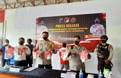 Polres Kota Banjarbaru berhasil mengamankan peredaran narkotika jenis sabu-sabu. (JS)