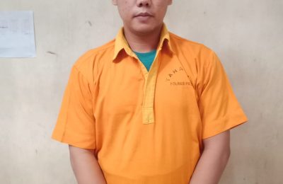AS (26) sang Ketua Panitia berhasil diringkus Satreskrim Polres Paser. (TBS)